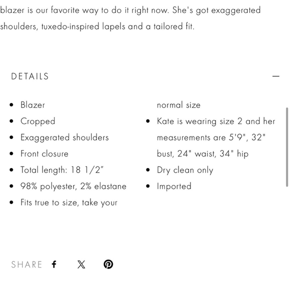 Alice + Olivia Pink Cropped Blazer Structured Suit Jacket - Picture 15 of 15